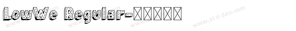 LowWe Regular字体转换